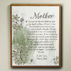 To My Mother Personalized Printed Plaque